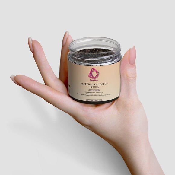 AavYos Peppermint Coffee Scrub For Brighter Skin - Picture 3 of 8